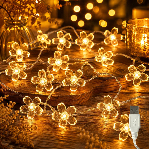 Lichterkette kirschblüten mit - lichterkette,