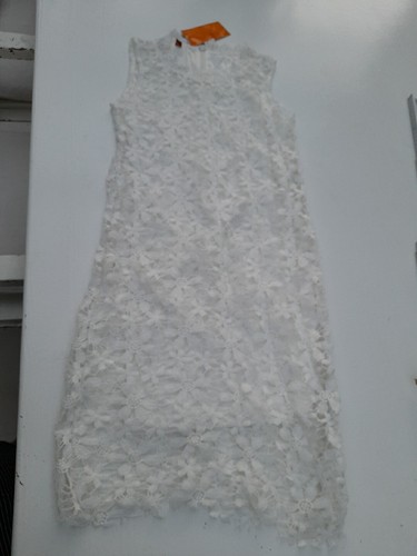 Spitzen kleid xs weiß - kleid,