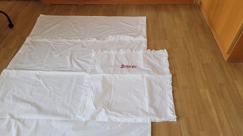 Bettwäsche weiss mit - x,
