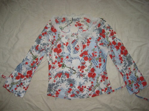 Vintage rüschen bluse - vintage,