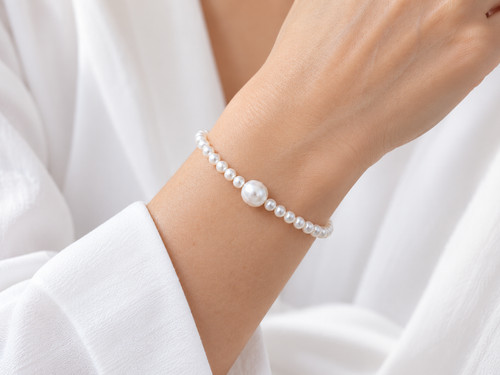 Süßwasserperlen armband - süßwasserperlen,