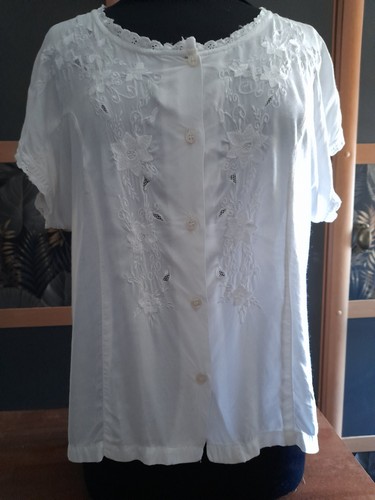 Bluse vintage weiß - vintage,