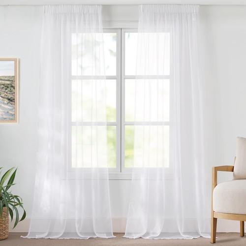 Transparente gardinen 2er set - gardinen,