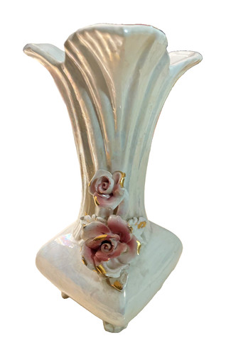 Capodimonte vase italien weiß - capodimonte,
