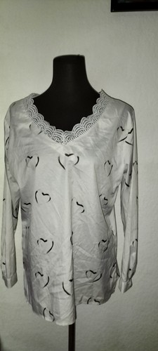 Bluse mit herzen romantisch - mit,